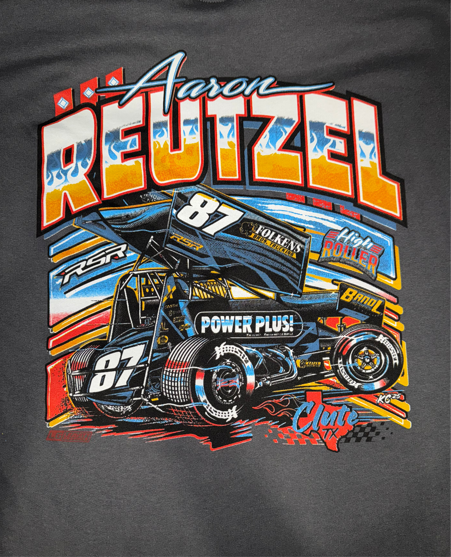 High Roller- Charcoal Crewneck