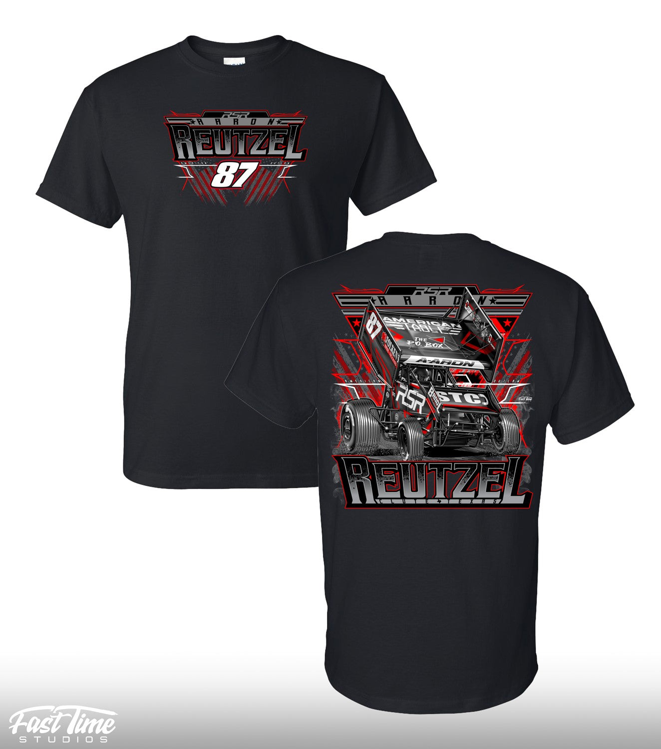 2025 Aaron Reutzel / RSR Short Sleeve T-Shirt - Black