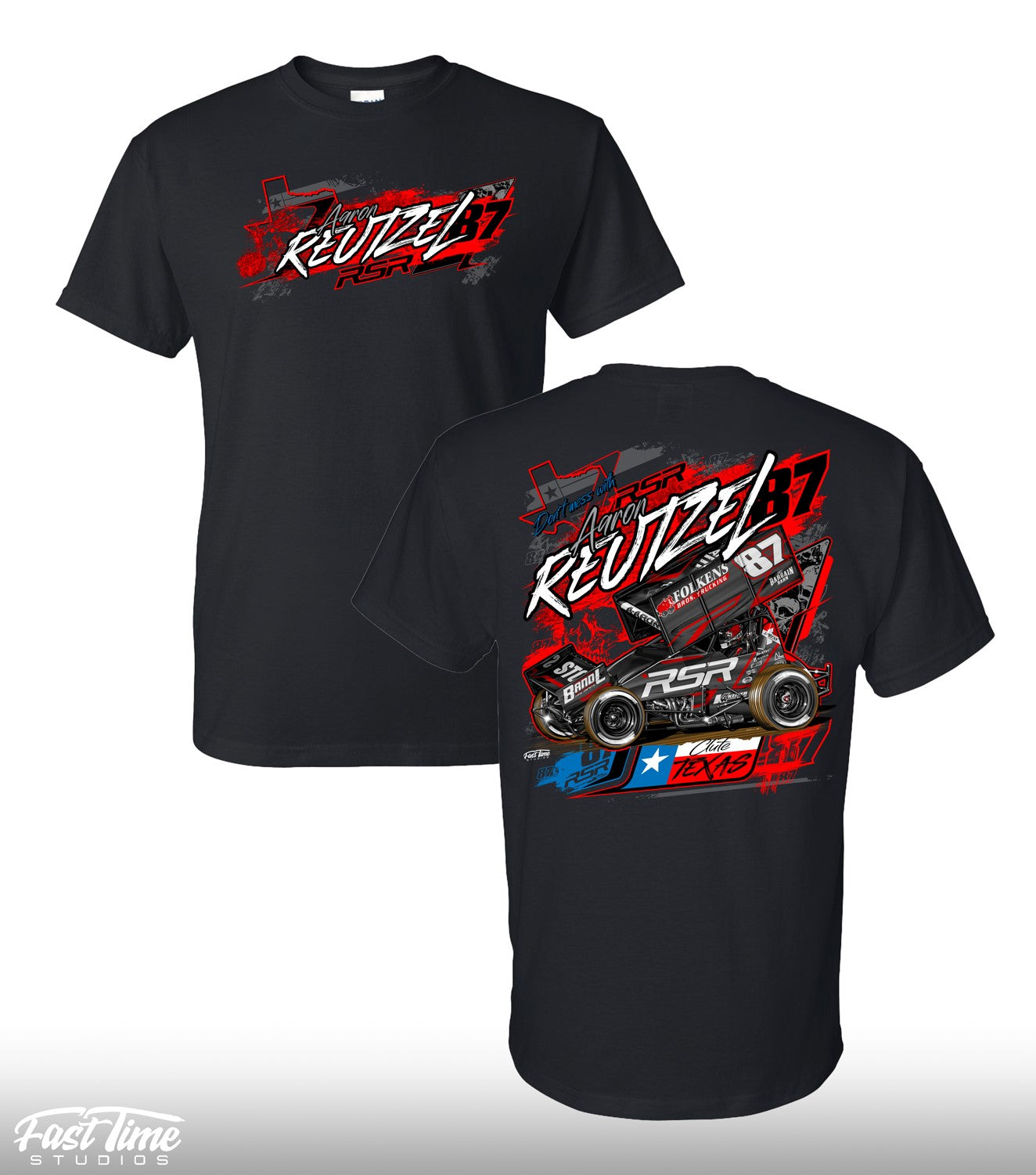 2025 Aaron Reutzel / RSR "Don't mess with" Short Sleeve T-Shirt - Black