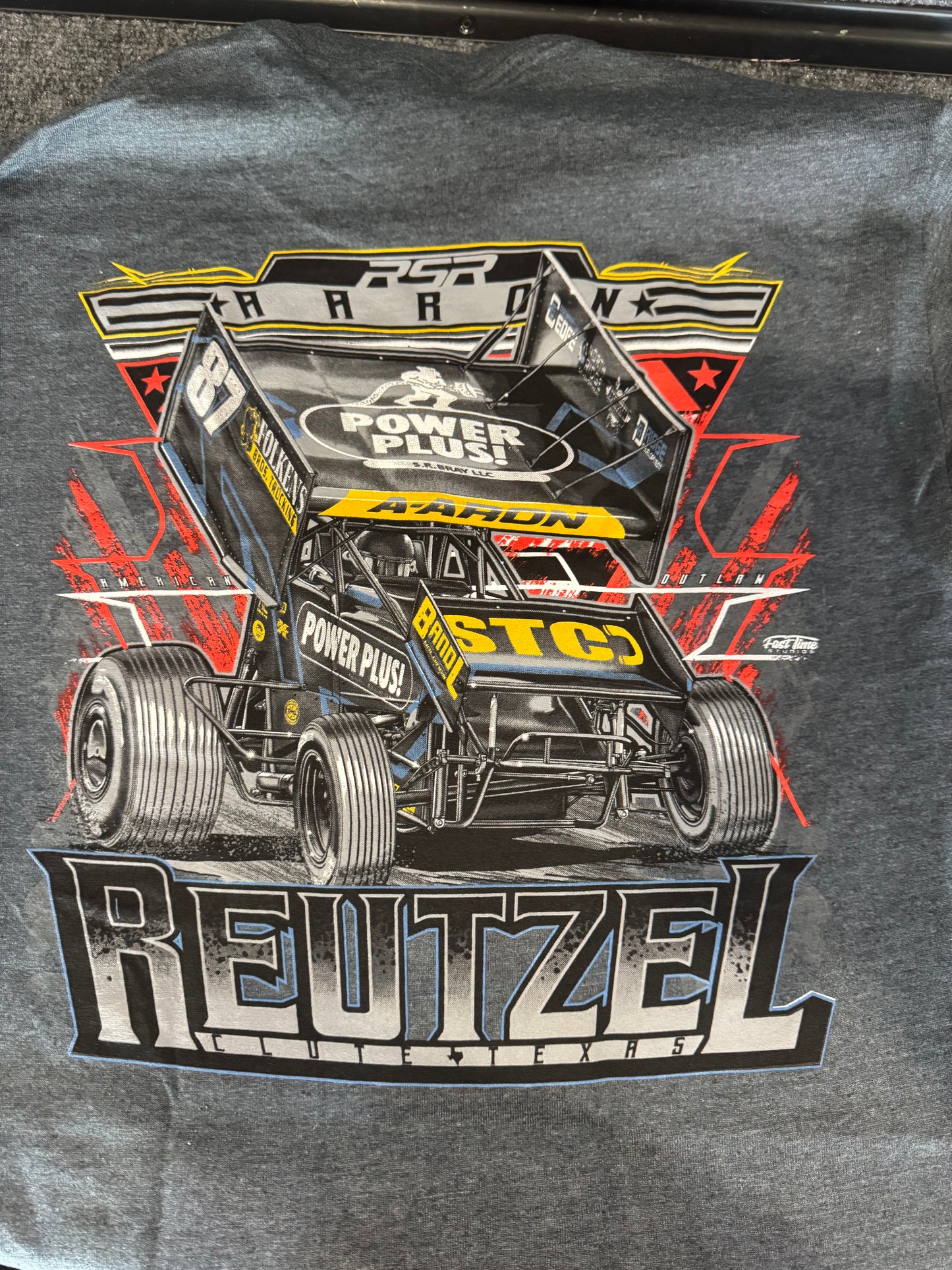 2025 Aaron Reutzel Power Plus Tshirt - “American Outlaw”