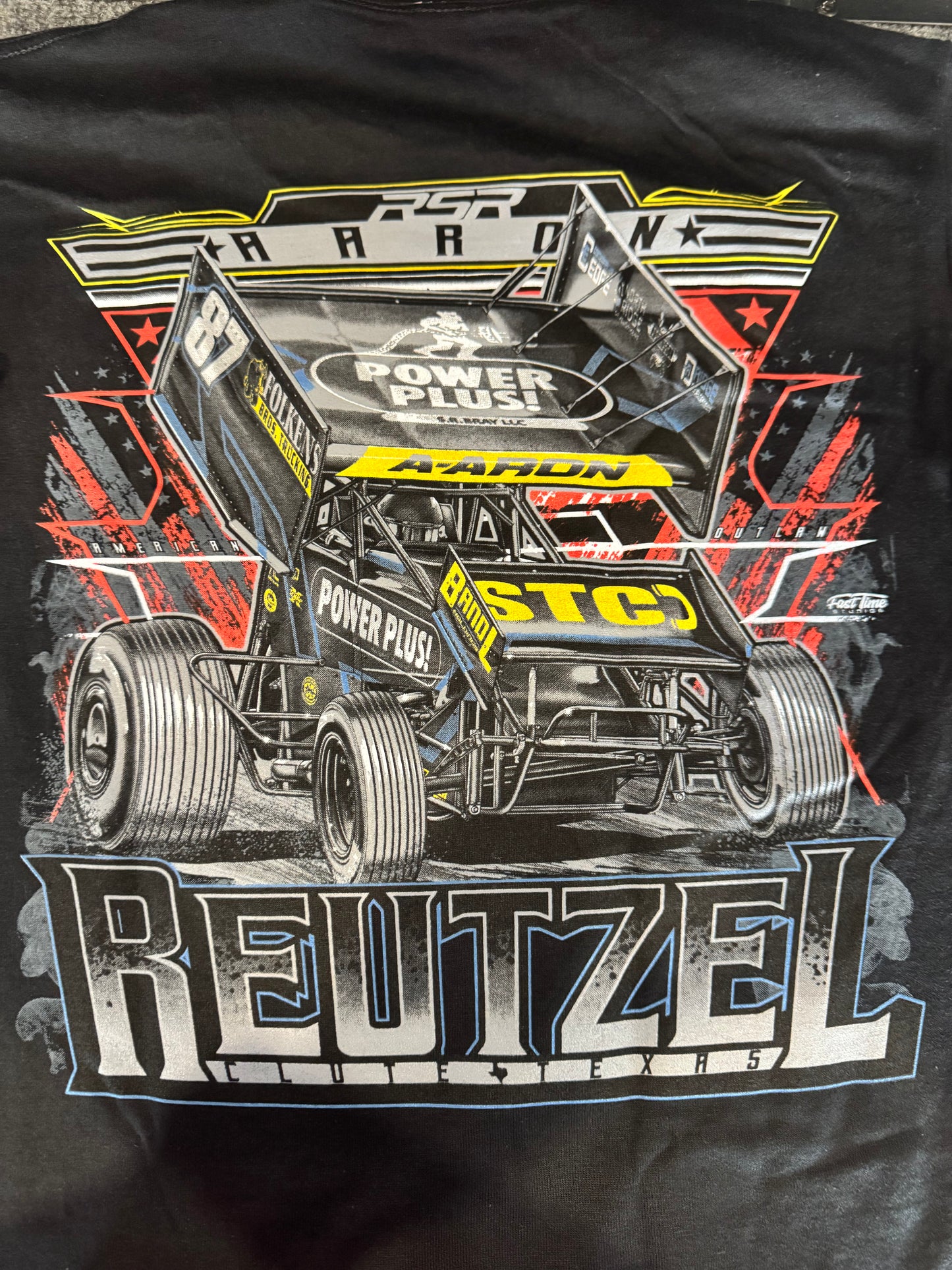 2025 Aaron Reutzel Power Plus Tshirt - “American Outlaw”