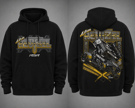 2026 RSR Reutzel Hoodie / Black and Gold Design
