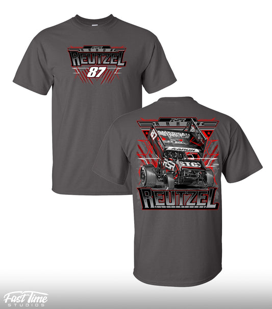 2025 Aaron Reutzel / RSR Short Sleeve T-Shirt - Dark Heather Grey