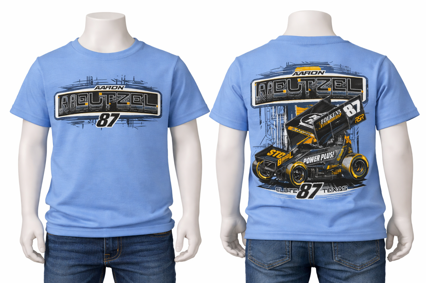 Kids Tshirt/ 2025 Aaron Reutzel - RSR Power Plus
