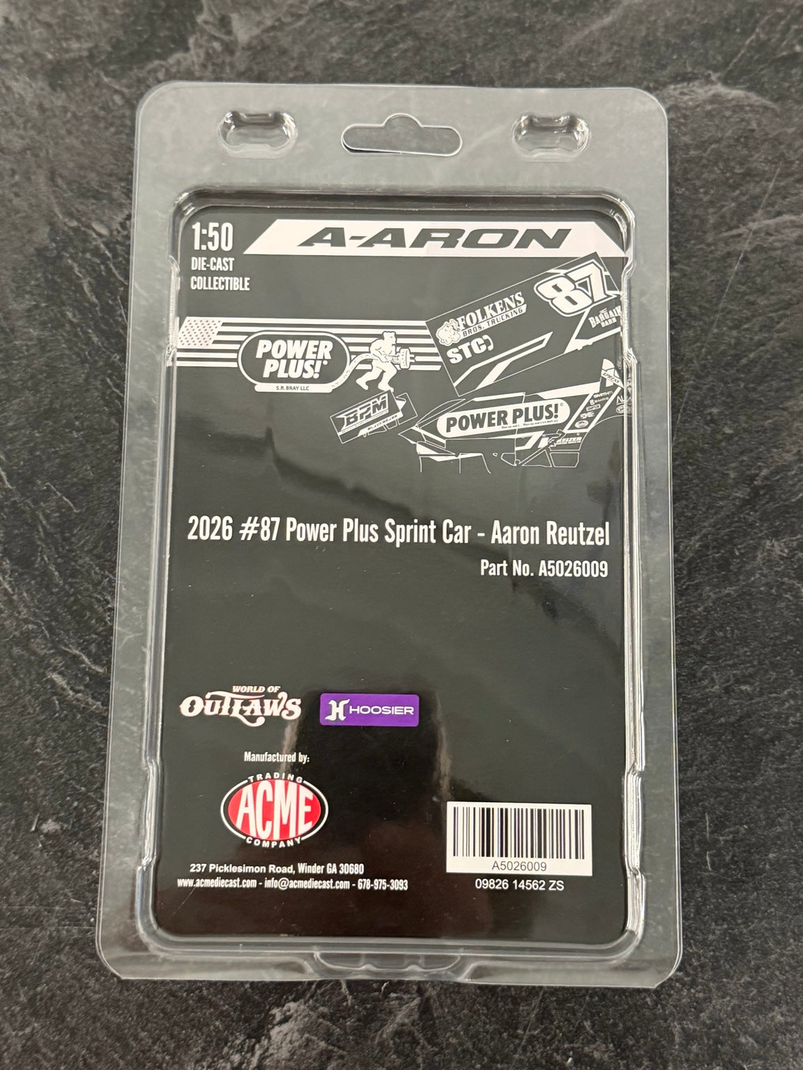 2026 #87 Aaron Reutzel 1:50 Diecast