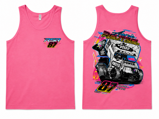 Neon White Car Tank