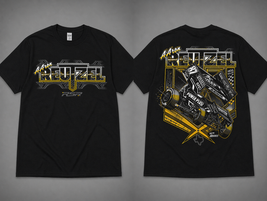 2026 RSR Reutzel Short Sleeve Tee / Black and Gold Design