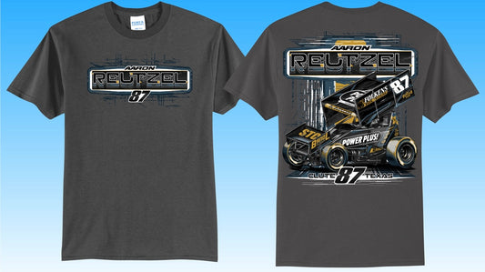 2025 Aaron Reutzel / RSR Power Plus Short Sleeve T-Shirt - Charcoal
